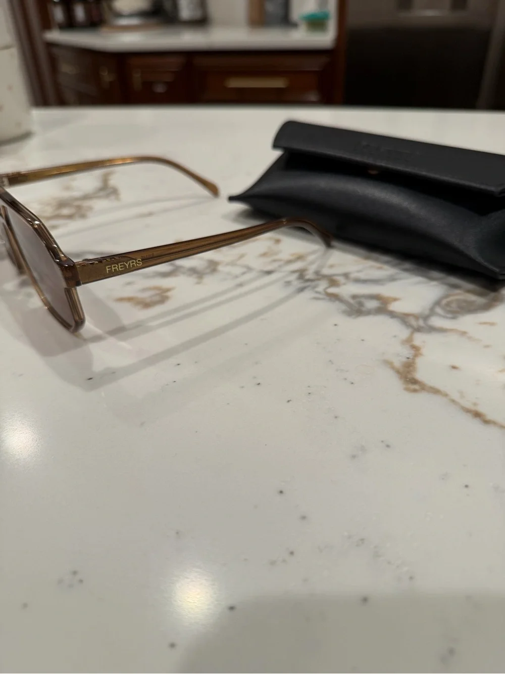 Freyrs Billie Women's Brown Frame Sunglasses with Brown Lenses